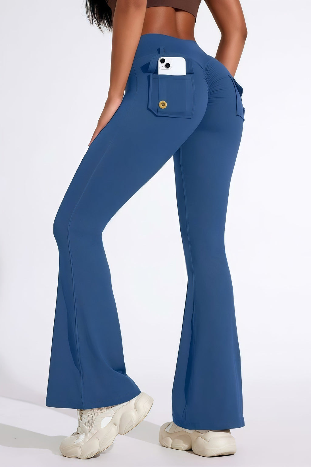 Cargo Pocket Scrunch Butt Flare Yoga Leggings
