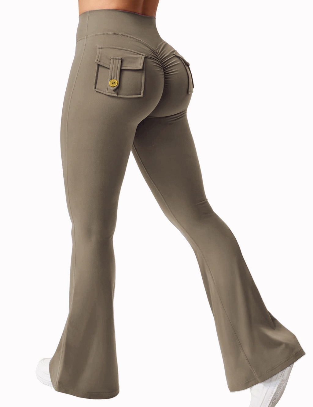 Cargo Pocket Scrunch Butt Flare Yoga Leggings