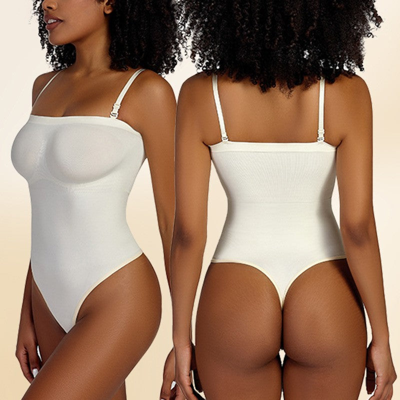Strapless Square Neck Tummy Control Shaping Bodysuit