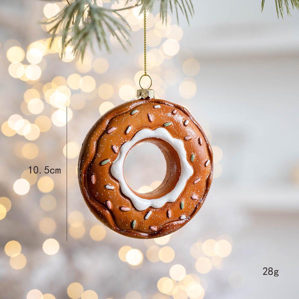 Gingerbread Sweet Treat Christmas Tree Ornament - Donut