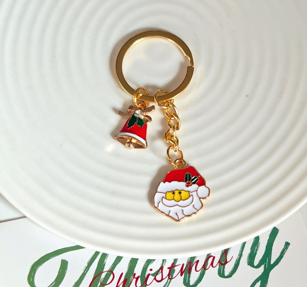 Enamel Holiday Charm Keyring Bag Accessory - Color_07
