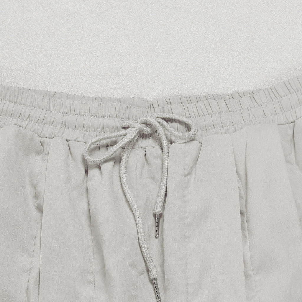 Y2K Ruched Baggy Parachute Pants - Grey - 6