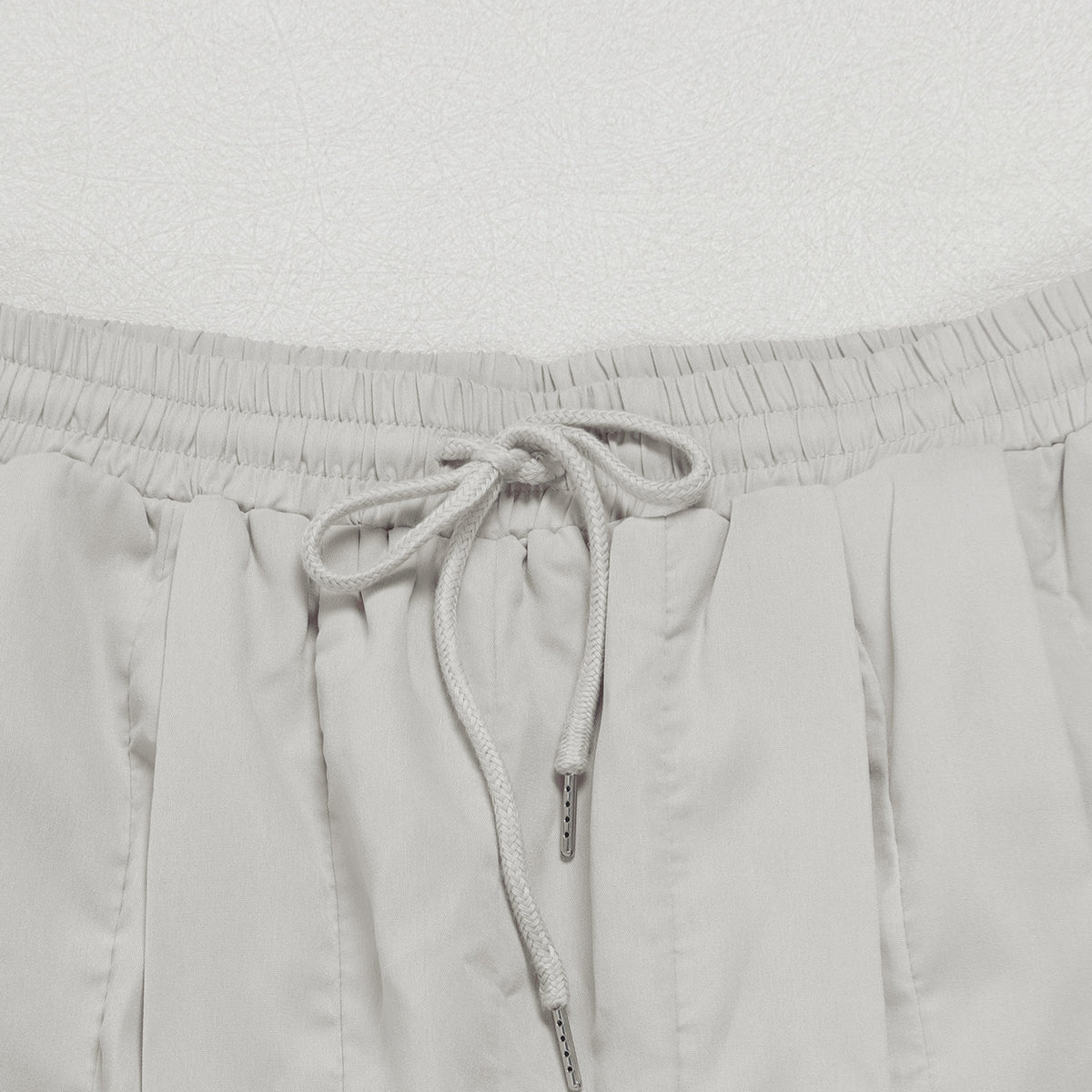 Y2K Ruched Baggy Parachute Pants - Grey - 6
