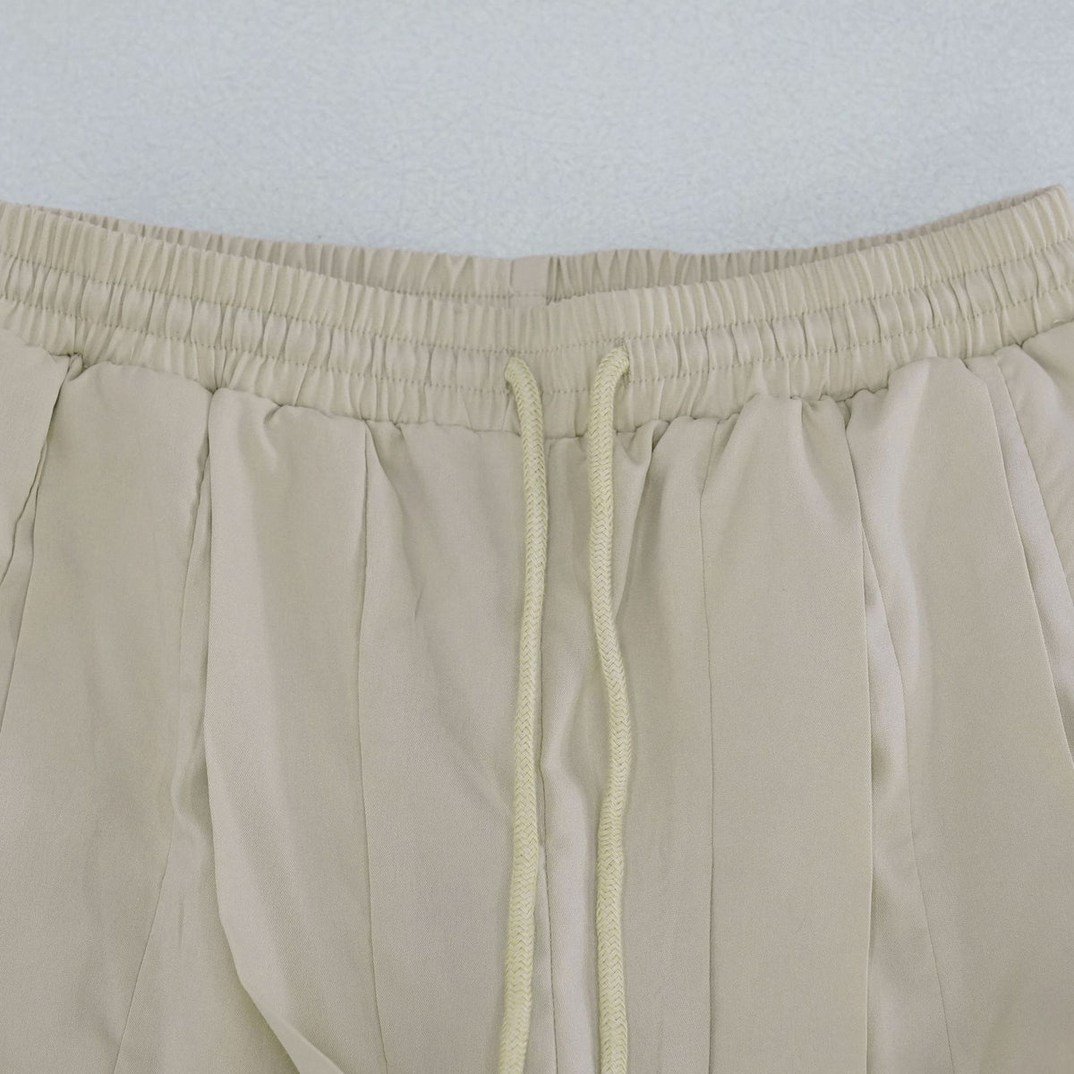 Y2K Ruched Baggy Parachute Pants - Khaki - 3