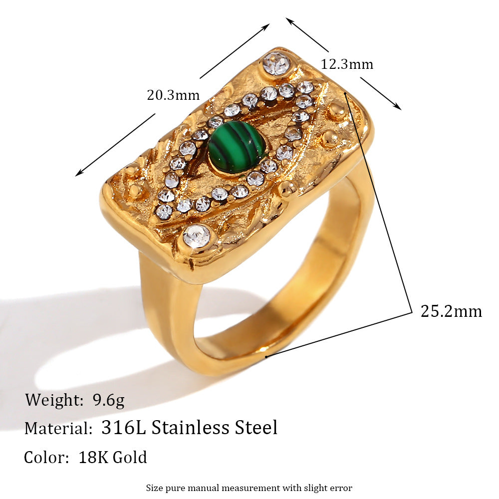 Evil Eye Studded Chunky Cuff Bracelet - view 2