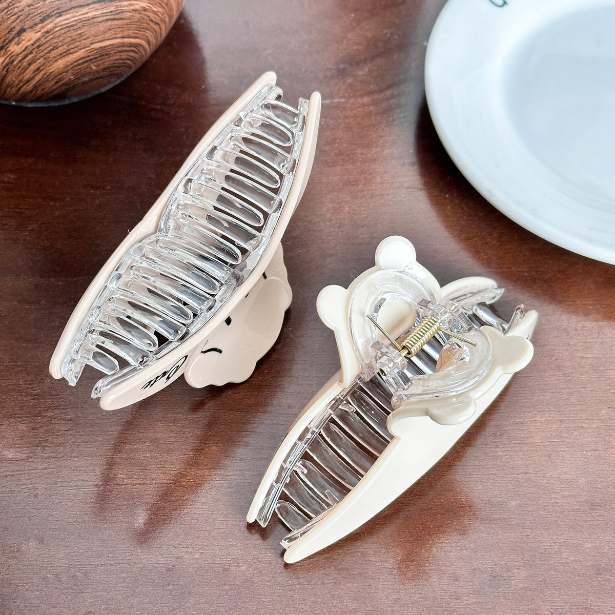 Bear And Puppy Rhinestone Hair Claw Clip - view 1