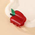 Back To School Mini Claw Hair Clips - Apple