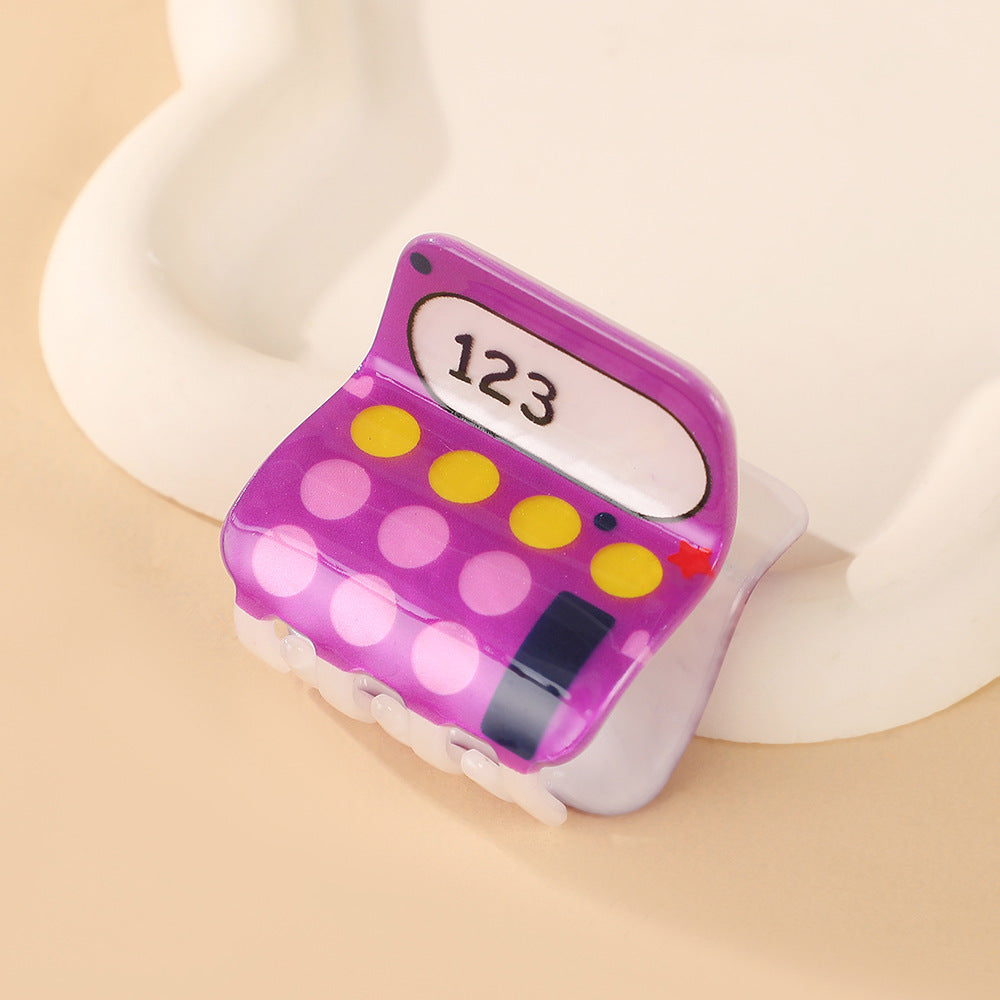 Back To School Mini Claw Hair Clips - Computer