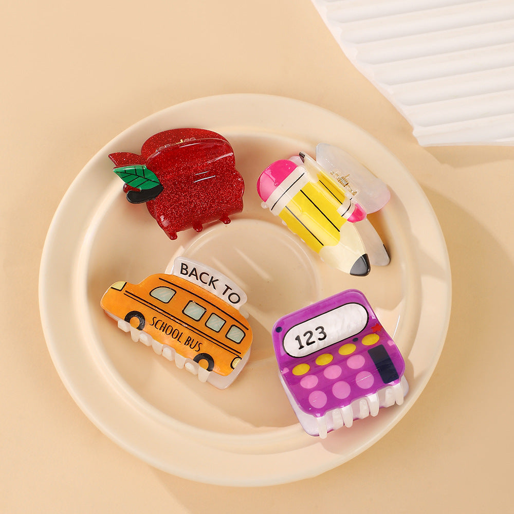 Back To School Mini Claw Hair Clips - view 2