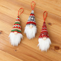 Plush Gnome Christmas Ornaments with Knit Hats - 3PCS-A