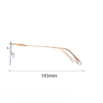 Rimless Cat Eye Blue Light Glasses - view 1