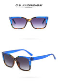 Oversized Square Gradient Lens Sunglasses - Color_1