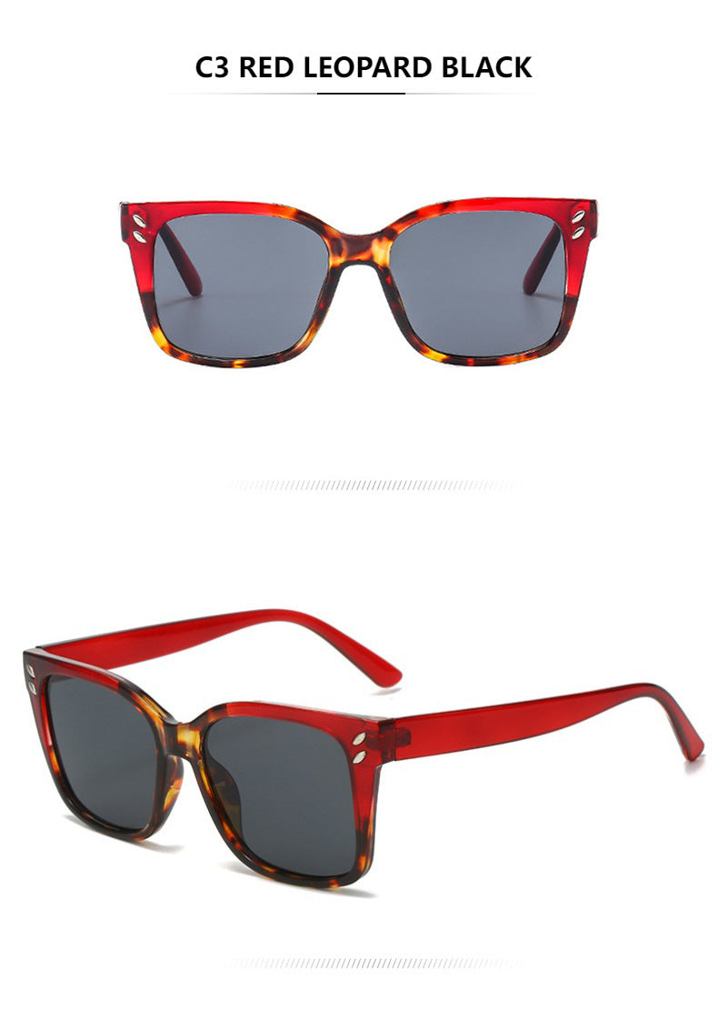 Oversized Square Gradient Lens Sunglasses - Color_3