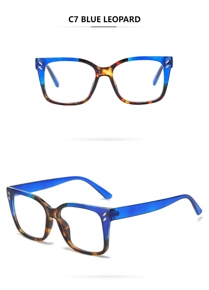Oversized Square Gradient Lens Sunglasses - Color_7