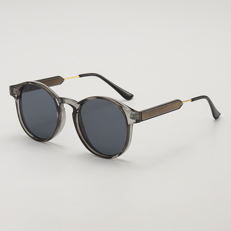 Round Keyhole Bridge Vintage Sunglasses - Color_2
