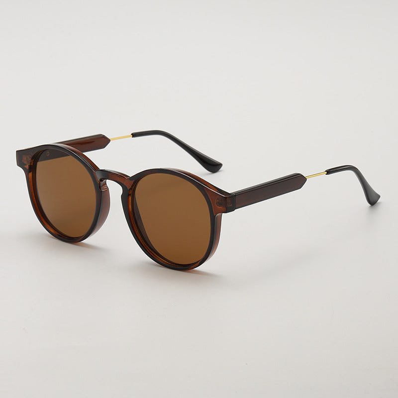 Round Keyhole Bridge Vintage Sunglasses - Color_3