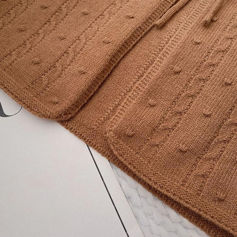 Textured Knit Tie Front Sleeveless Top - taupe - 2