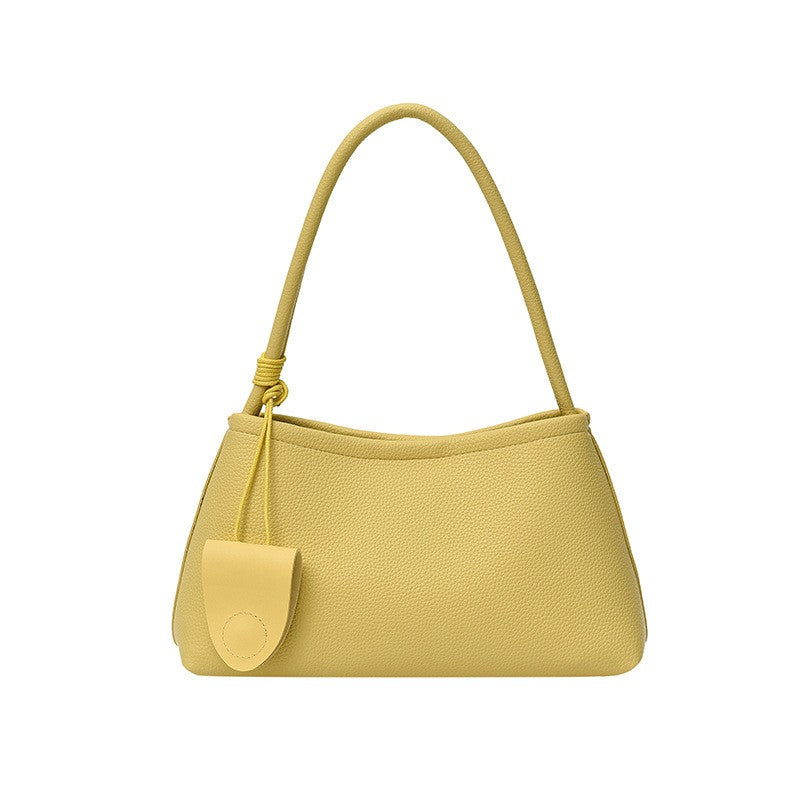 Faux Suede Shoulder Bag with Zip Pouch
