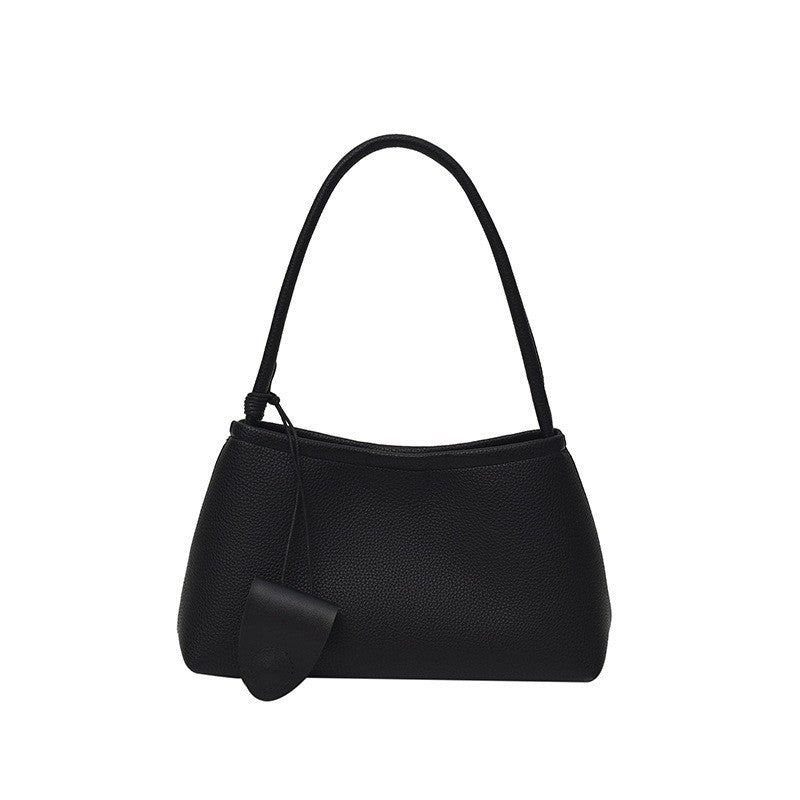 Faux Suede Shoulder Bag with Zip Pouch