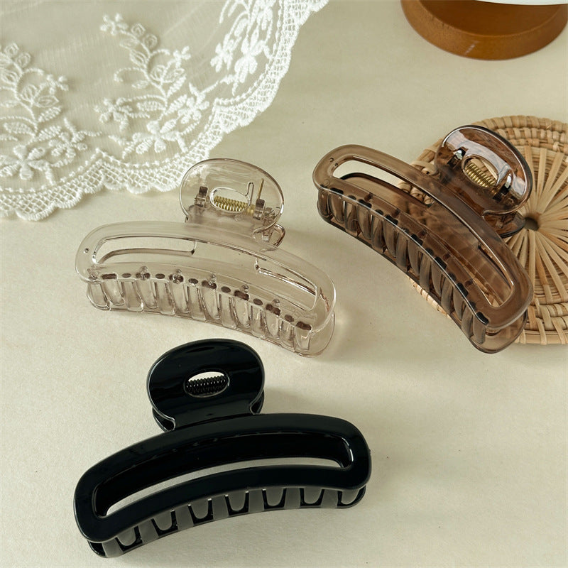 Glossy Hollow Open Frame Hair Claw Clip
