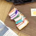 Stacked Book Shaped Mini Hair Clips - Orange