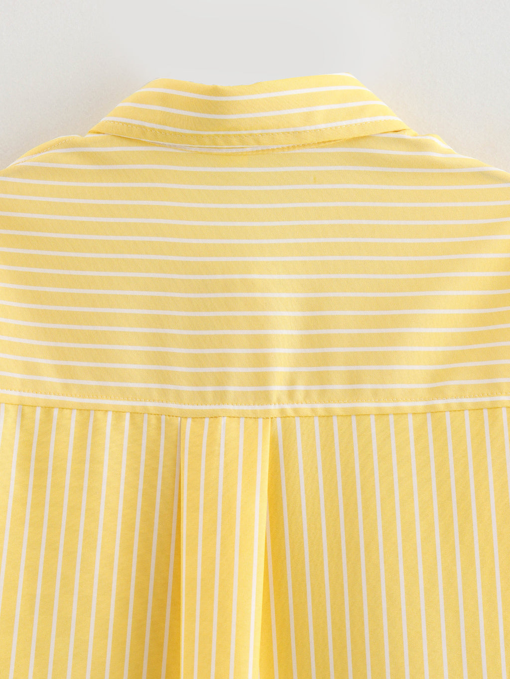Candy Stripe Oversized Pocket Shirt - Yellow - 10