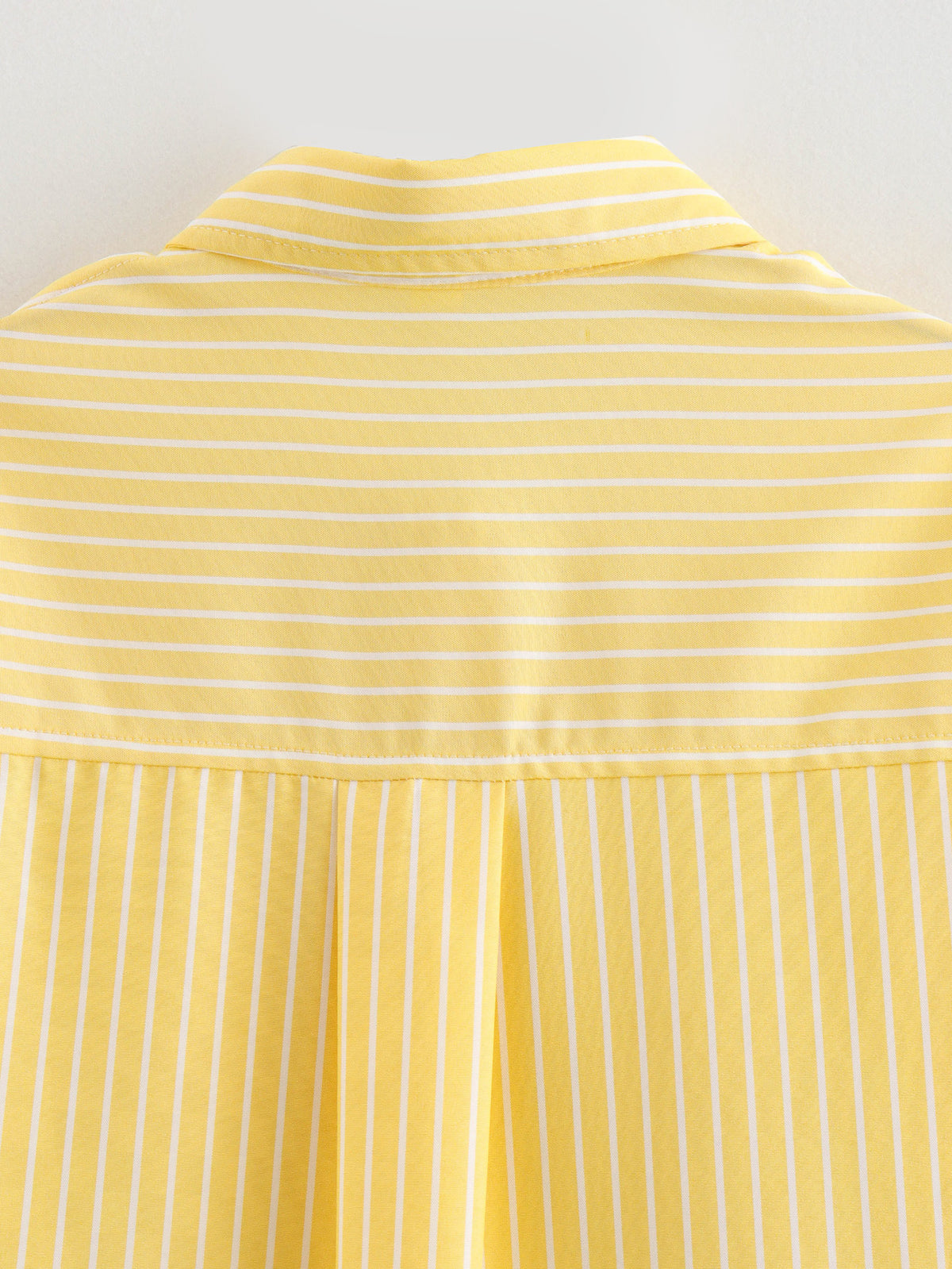 Candy Stripe Oversized Pocket Shirt - Yellow - 10
