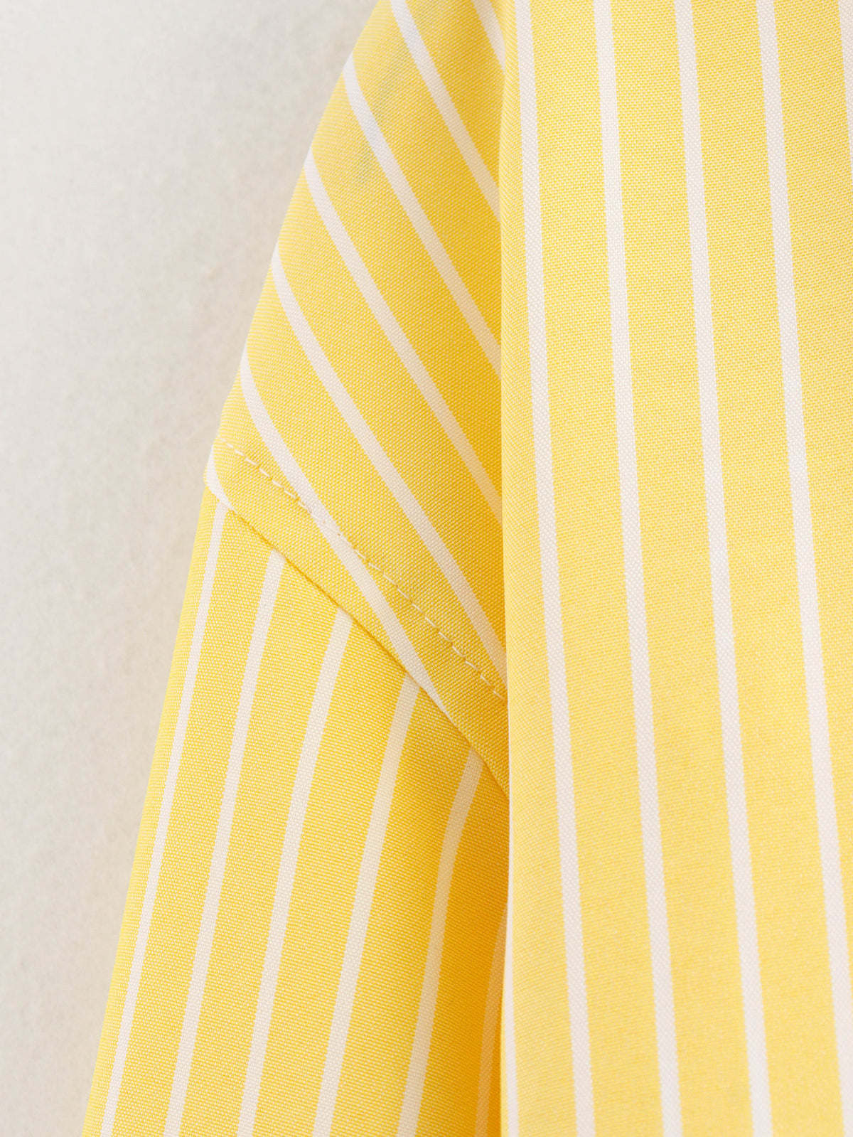 Candy Stripe Oversized Pocket Shirt - Yellow - 4