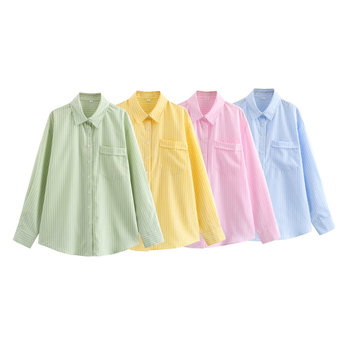 Candy Stripe Oversized Pocket Shirt