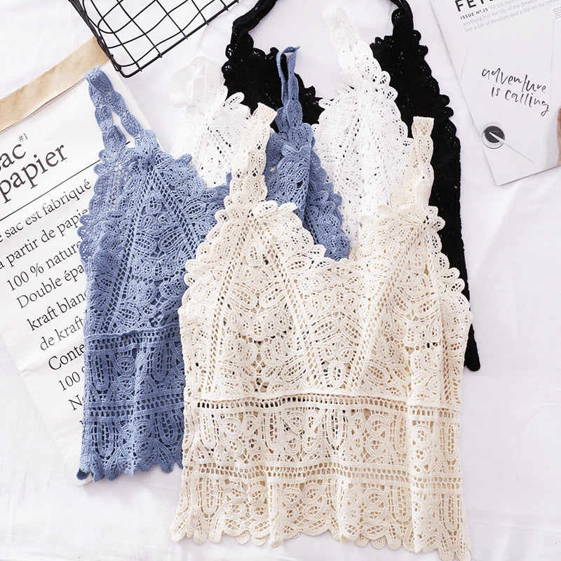 Scalloped Lace Crochet Cami Top - view 2