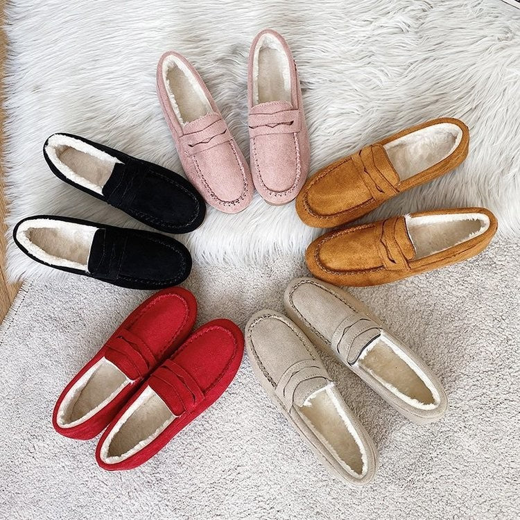 Fleece Lined Penny Moccasin Loafers
