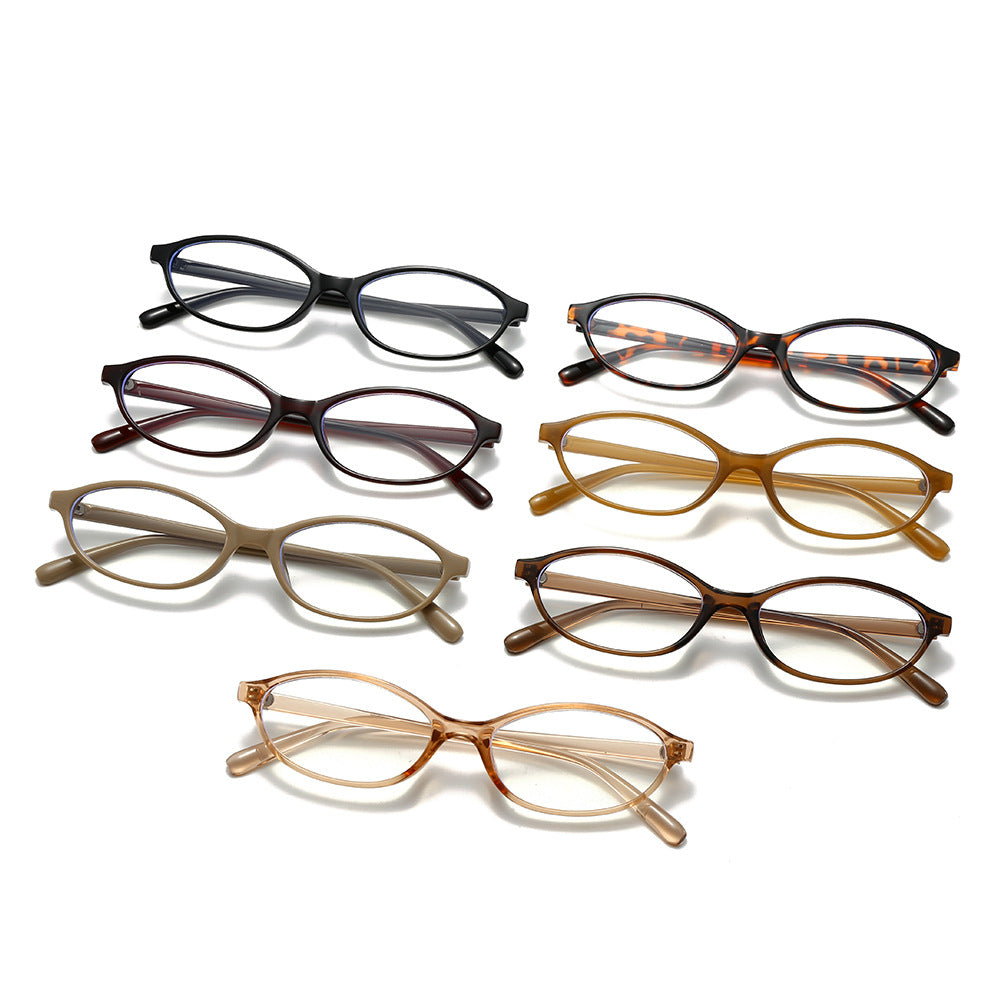 Petite Oval Frame Retro Eyeglasses