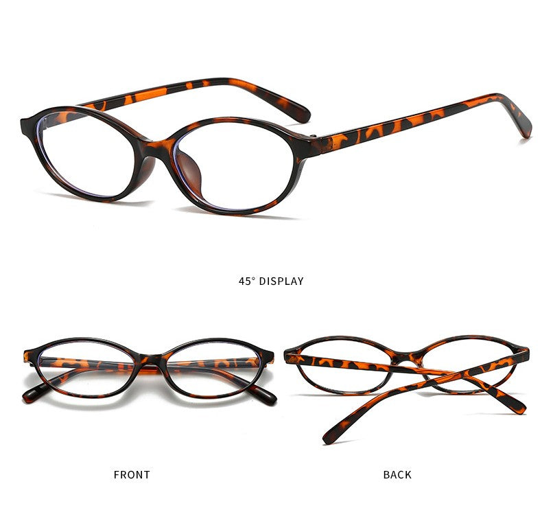 Petite Oval Frame Retro Eyeglasses - view 2