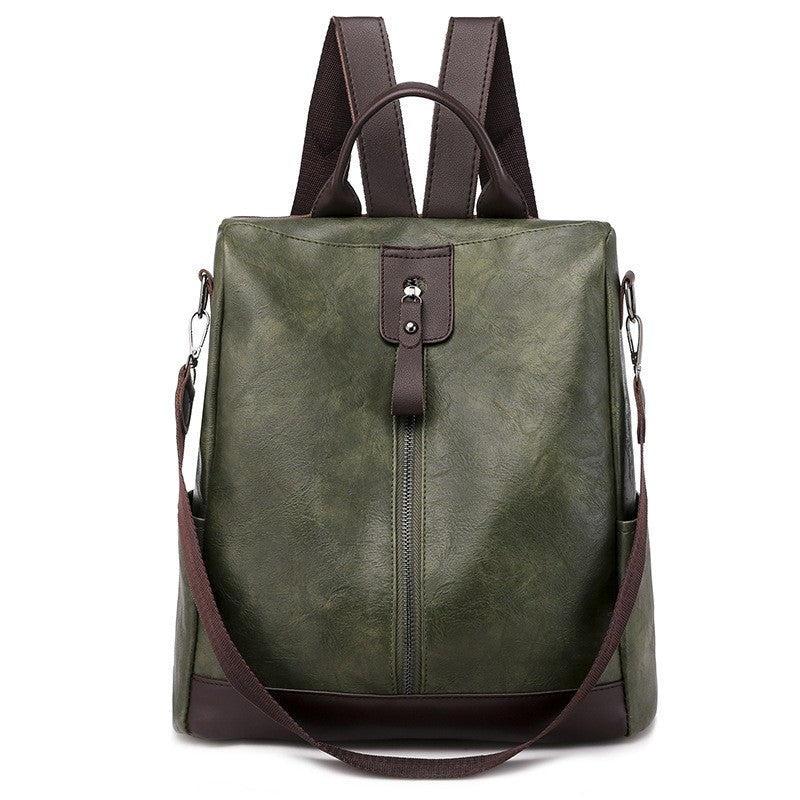 Convertible Washed Faux Leather Backpack