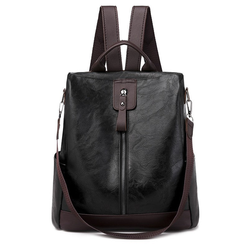 Convertible Washed Faux Leather Backpack