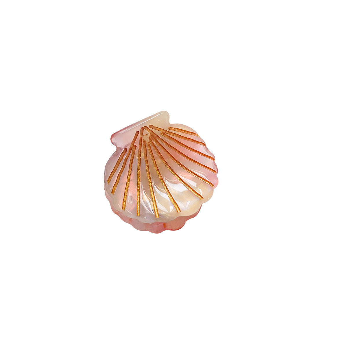 Iridescent Scallop Shell Mini Claw Clip - view 4