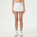 Pleated Tennis Skirt With Pocket Liner - White