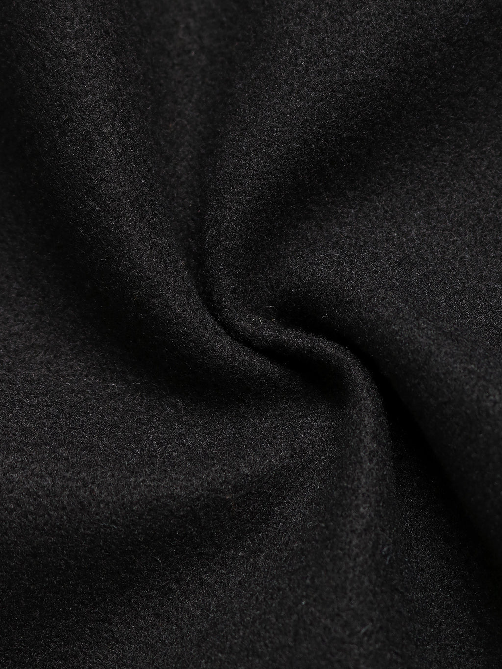 Longline Notch Lapel Wrap Coat - Black - 2