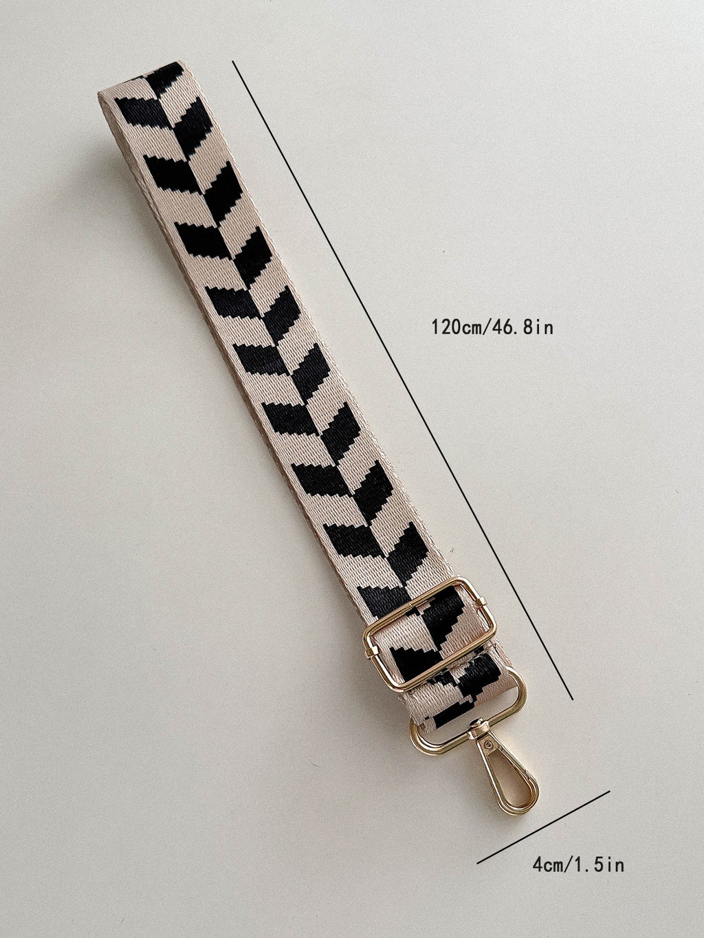 Wide Adjustable Printed Crossbody Bag Strap