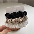Skinny Satin Scrunchie Three Pack - TypeA