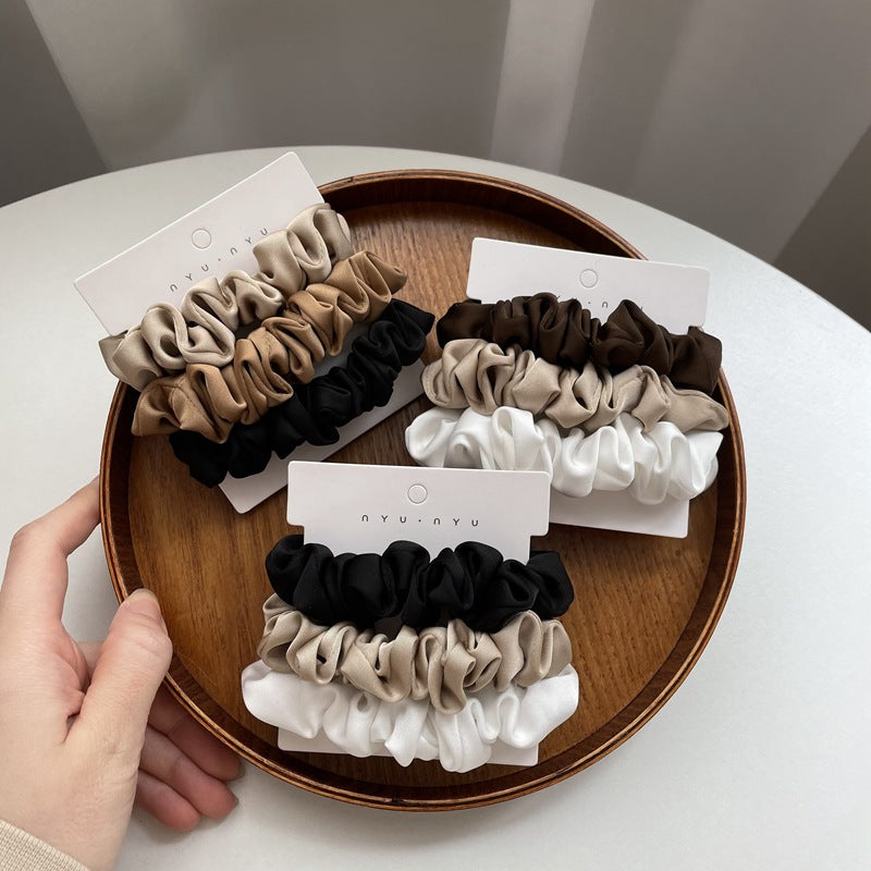 Skinny Satin Scrunchie Three Pack - view 1