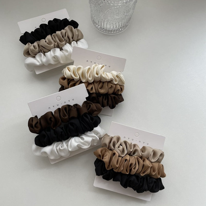 Skinny Satin Scrunchie Three Pack - view 2