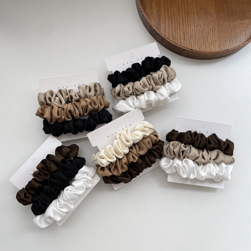 Skinny Satin Scrunchie Three Pack - view 4