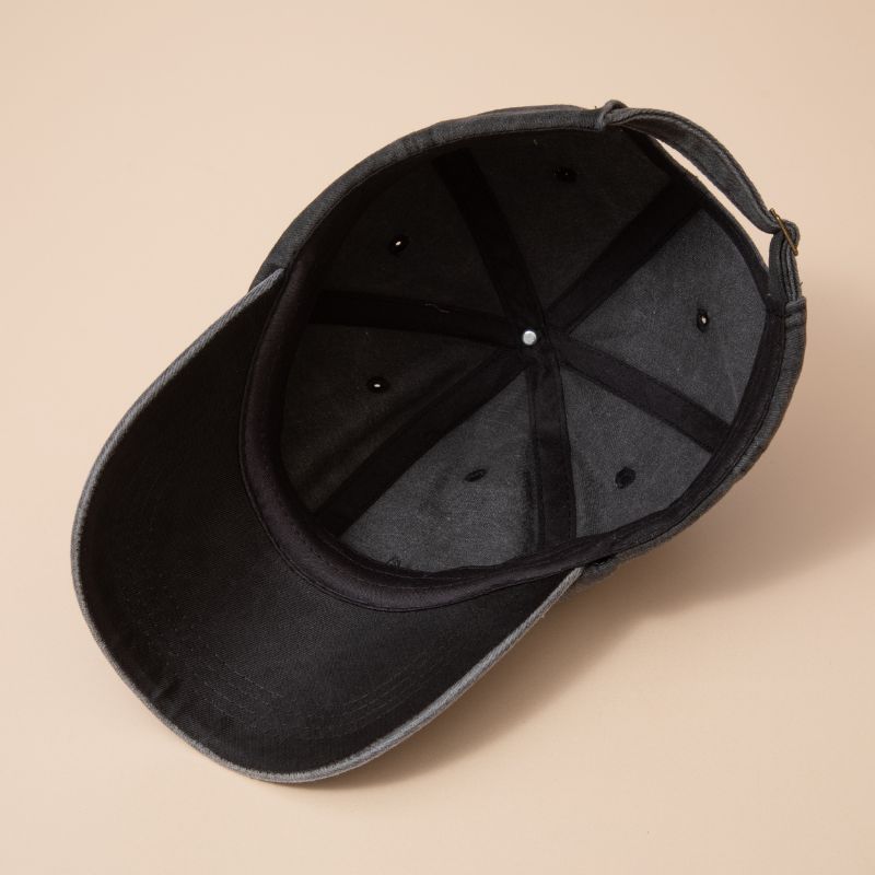 Washed Cotton Adjustable Baseball Cap Dad Hat - view 7
