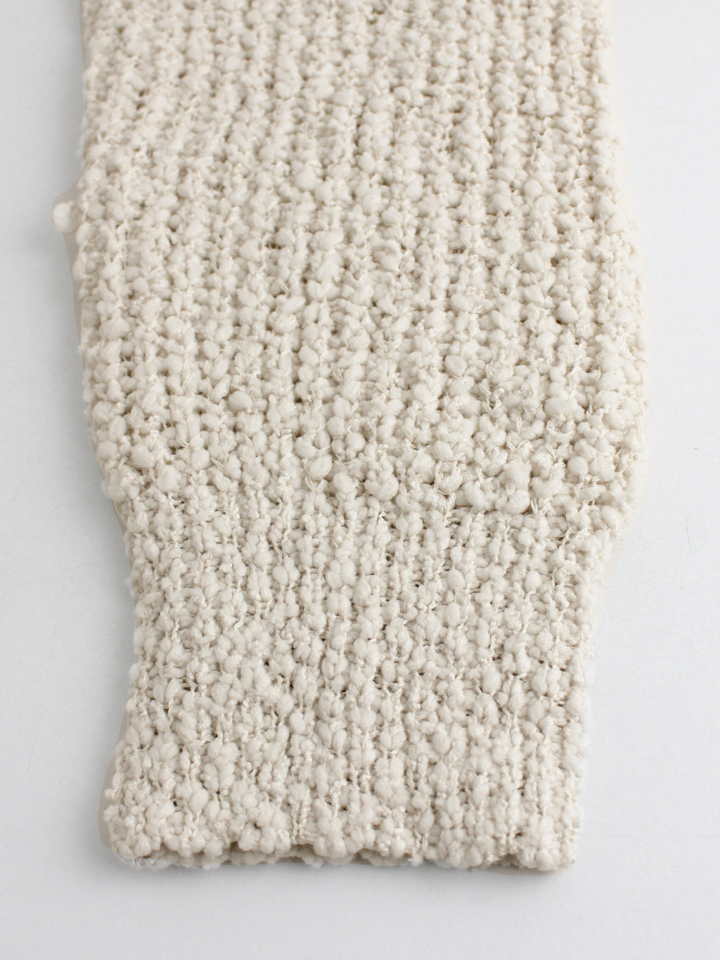 Off Shoulder Deep V Back Knit Sweater - Apricot - 5