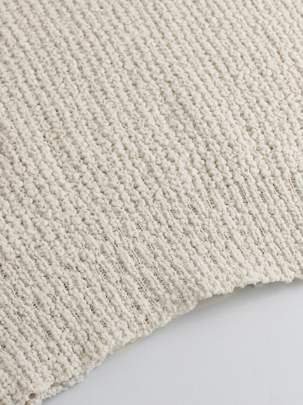 Off Shoulder Deep V Back Knit Sweater - Apricot - 6