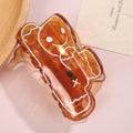 Gingerbread Cookie Shaped Claw Hair Clip - Caramel