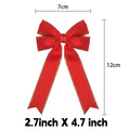 Pre-Tied Christmas Bottle Gift Bows - Satin