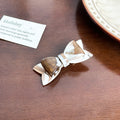 Swirl Pattern Acetate Hair Claw Clip - Bow