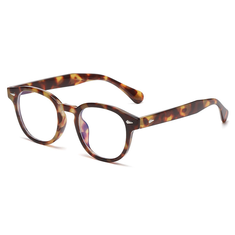 Round Keyhole Frame Retro Sunglasses - C12